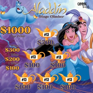 Aladdin Climber Bingo Board