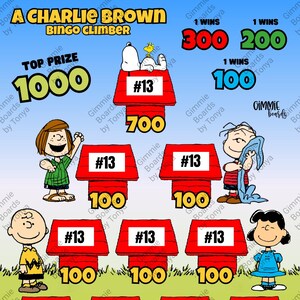 Charlie Brown Climber Bingo Board