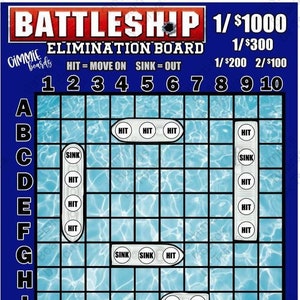 Battleship Elimination Board
