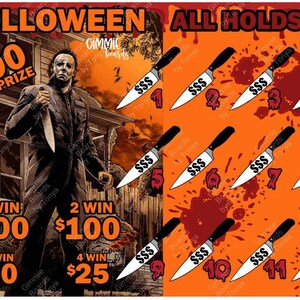 Michael Myers Halloween All Holds Win Bingo Board