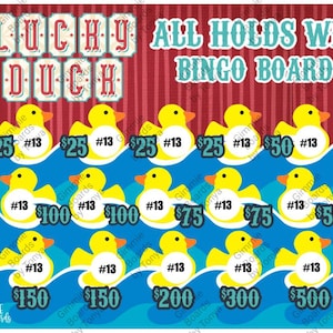 Price is Right All Holds Win Bingo Board 