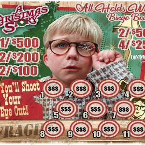 A Christmas Story All Holds Win Bingo Board