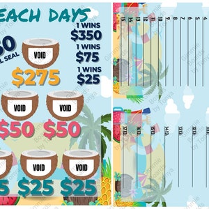 Beach Days Mini Bingo Climber