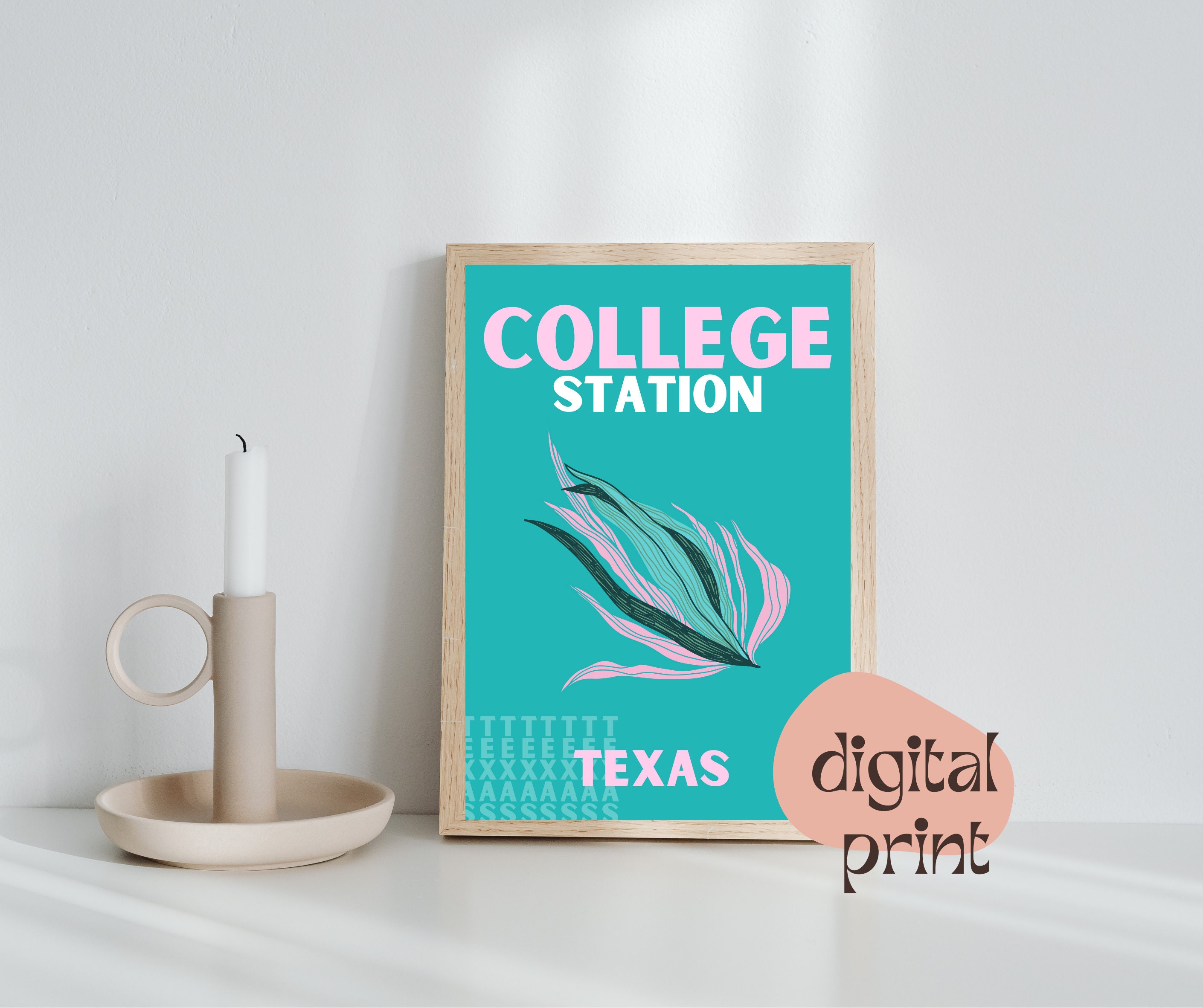Print Set of 4 Preppy Travel Posters Custom Prints Hawaii - Etsy