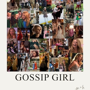 GOSSIP GIRL Collage Art Print