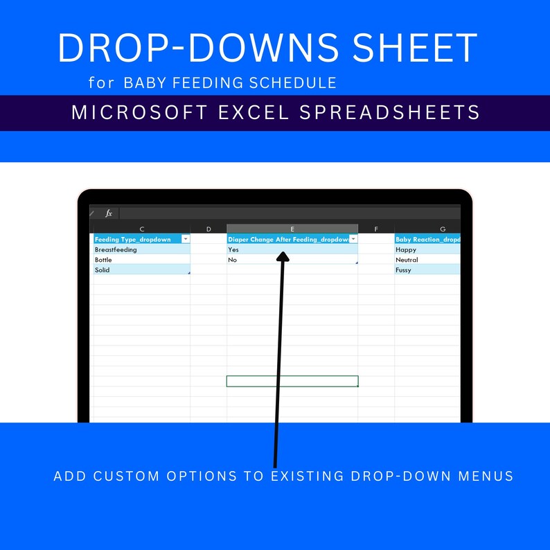 Excel Template Baby Feeding Schedule, Newborn Tracker Spreadsheet ...