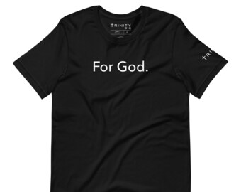 Trinity 316 For God, Short Sleeve Premium T Shirt-Black