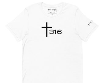 Trinity 316 ICON Short Sleeve T-Shirt-White | "For God, United as One"