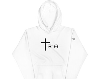 Trinity 316 ICON Hoodie-White | "For God, United as One"