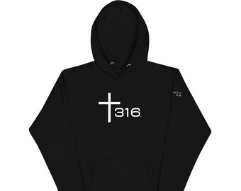 Trinity 316 ICON Hoodie-Black | "For God, United as One"
