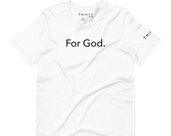 Trinity 316 For God, Short Sleeve T Shirt-White