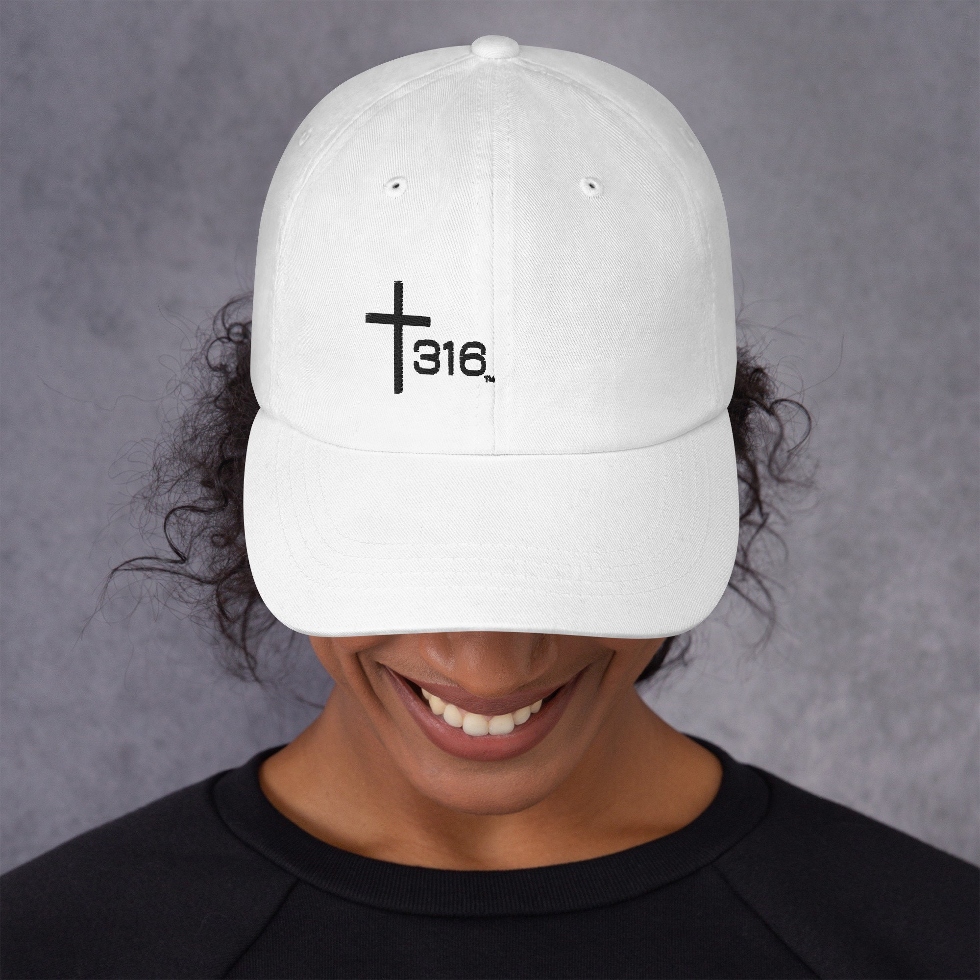 Trinity Classic White Hat with Black Detail Nike L91 White Dry Performance Hat Power T - Trinity Campus  main image 4