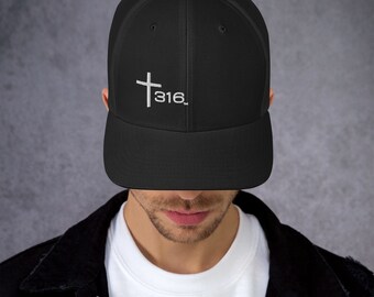 Trinity 316 ICON Structured Snapback Hat-Black