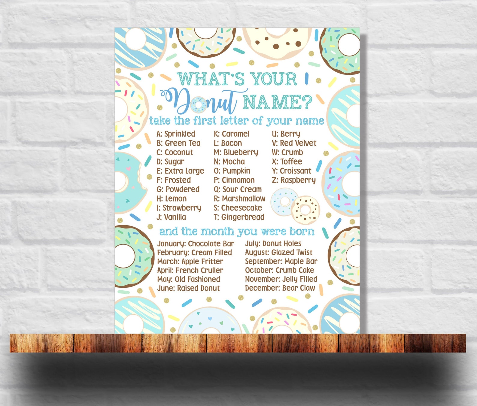 What #39 s Your Donut Name Printable Boy Donut Name Game Boy Etsy Canada What #39 s Your Donut Name Printable Boy Donut Name Game Boy Etsy Canada