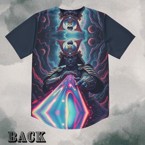 Astral Samurai, camiseta EDM, ropa rave, tabla de tallas, camiseta psicodélica, artículos para festivales, estampado psicodélico, ropa rave, atuendo rave, espacio exterior