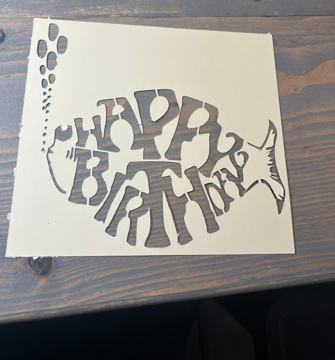 Physical Cardstock Stencil, Custom Stencil/template, Use Any Design