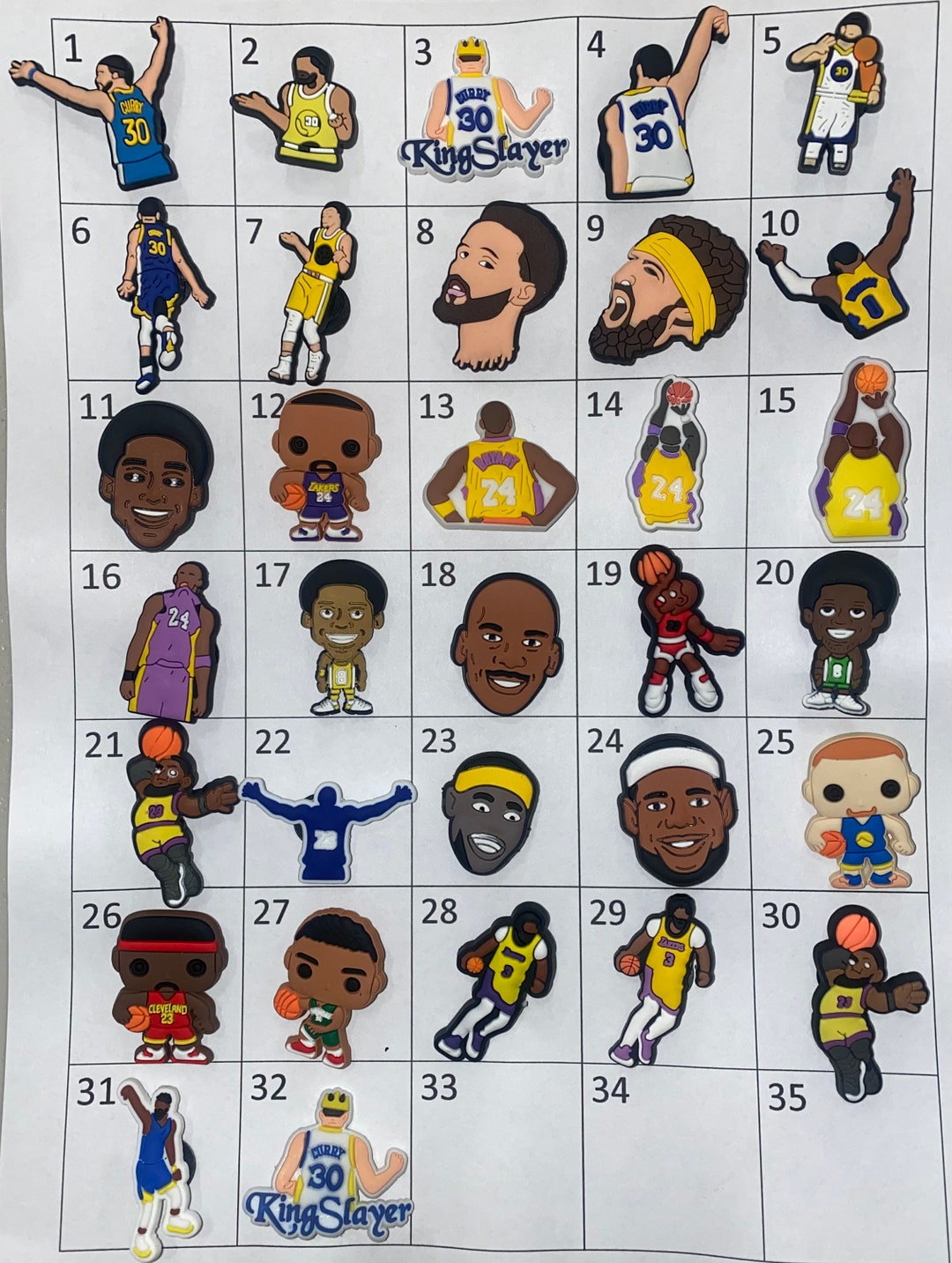 Basketball Player Croc Charms Individual Croc Charms Etsy