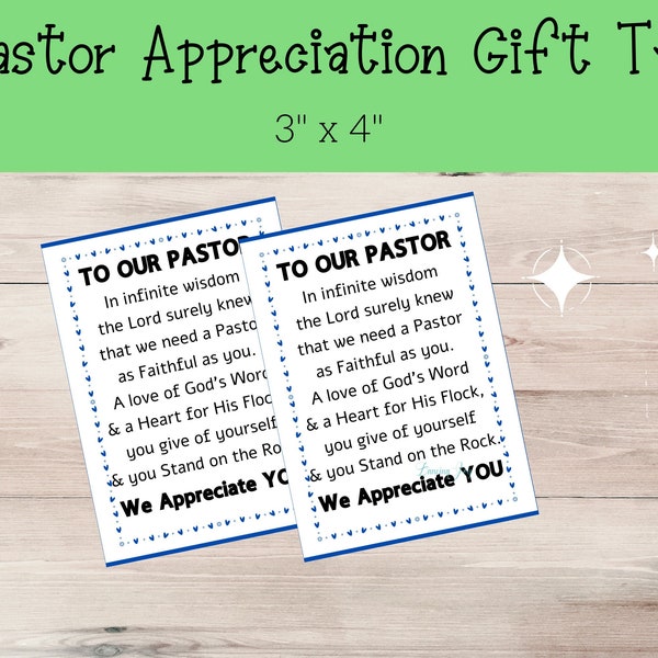 Pastor Appreciation Etsy