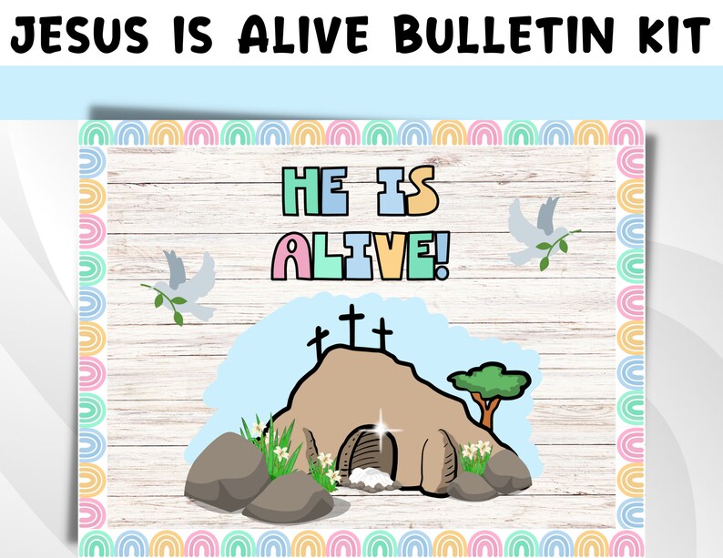 EASTER BULLETIN Board Kitchristian School Bulletin Board Kitclassroom