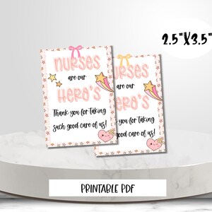 Nurse Appreciation Gift Tag: Snack & Treat Staff Thank You (Digital Download)