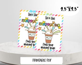 Appreciation Coffee Gift Tag: Teacher, Nurse, Staff Thank You (Digital Download)