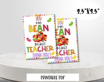 Jelly Bean Teacher Appreciation Gift Tag (Digital Download)