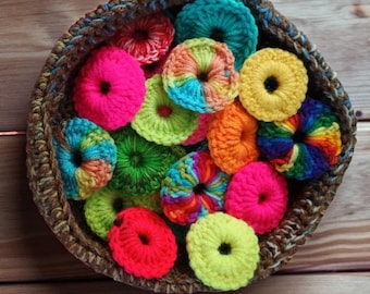 Catnip Cat Toy Rings: Colorful Yarn, New Pet Gift (Set of 10)