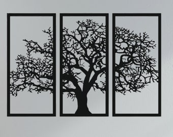 Décoration murale arbre de vie découpée au laser | Fichier CNC, fichier de découpe laser | Dxf, Svg, Pdf, Jpg, Cdr, Vecteur Eps