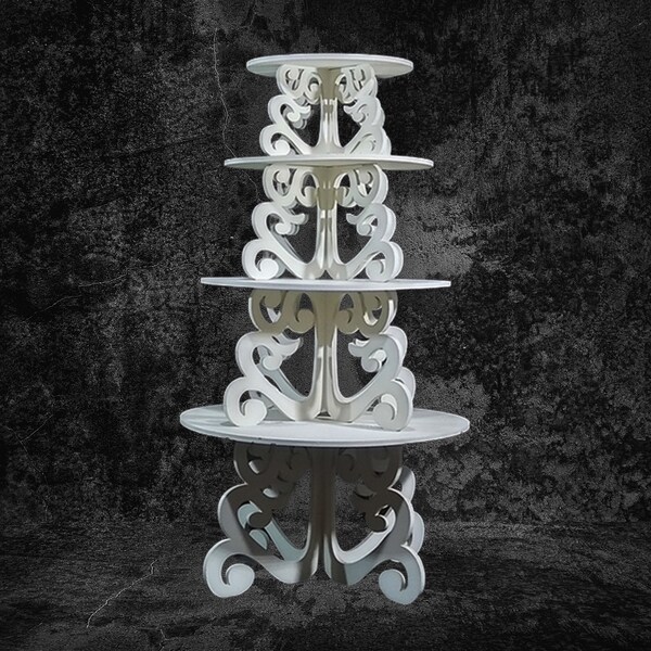 Cupcake Stand Svg Etsy