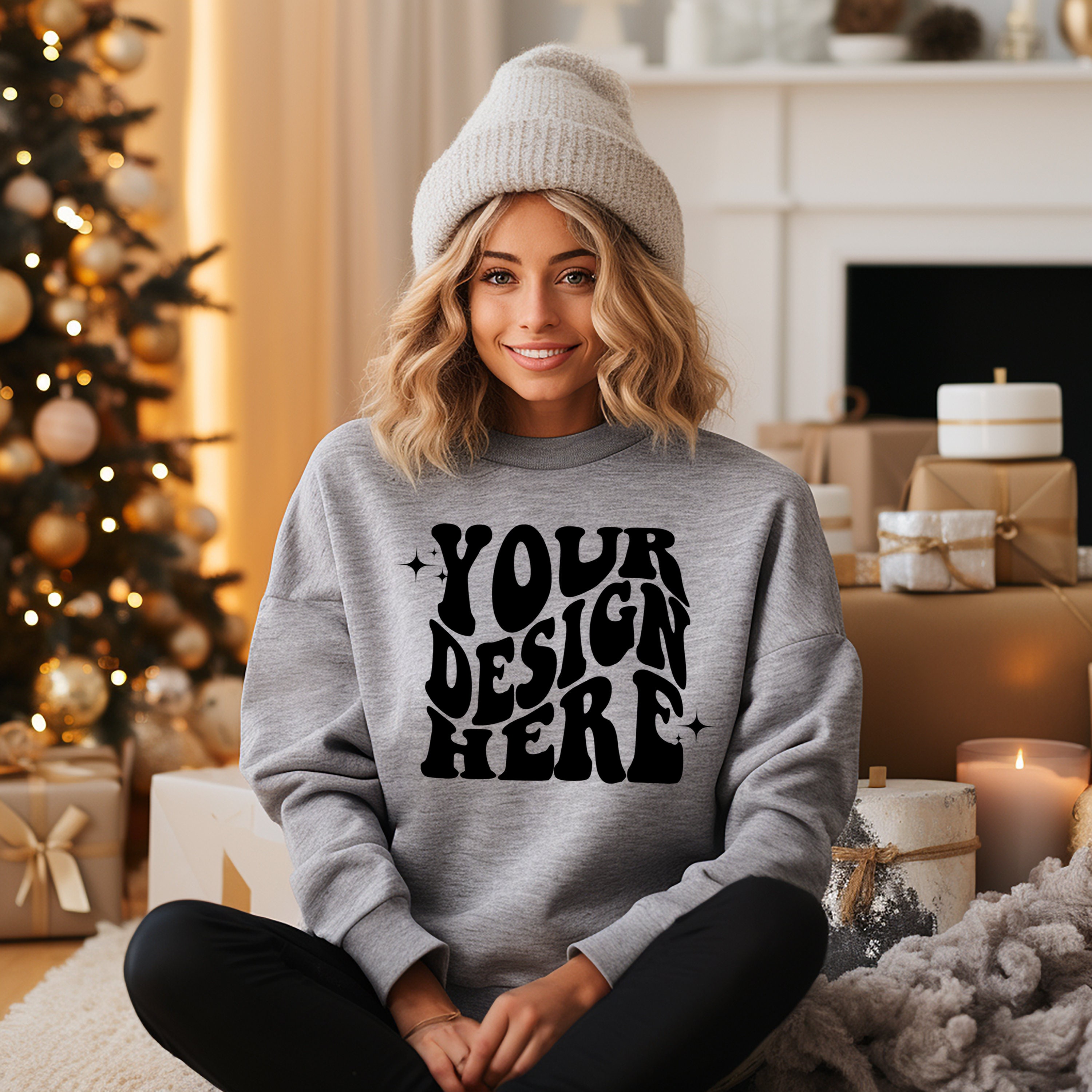 Etsy Xmas Sweatshirt - Grey