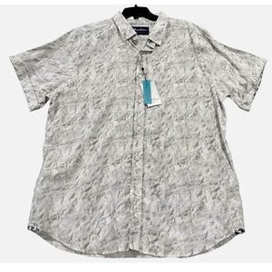 ロバート グラハム グレー ホワイト アブストラクト 半袖 サイズ 2XL 新品 タグ付き