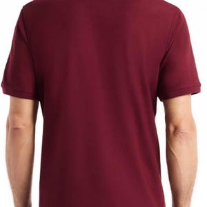 ROBERT GRAHAM Velvet Maroon Polo Embroidered Cocktail Size M Brand New w/ Tags image 2