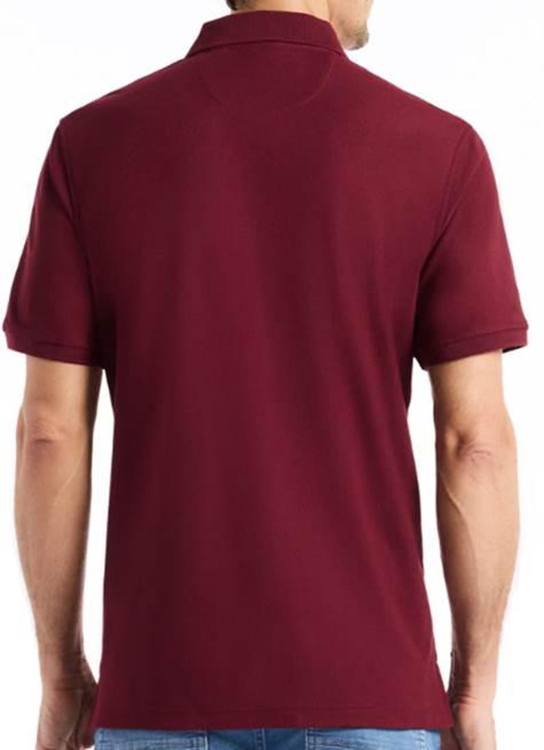 ROBERT GRAHAM Velvet Maroon Polo Embroidered Cocktail Size M Brand New w/ Tags image 2