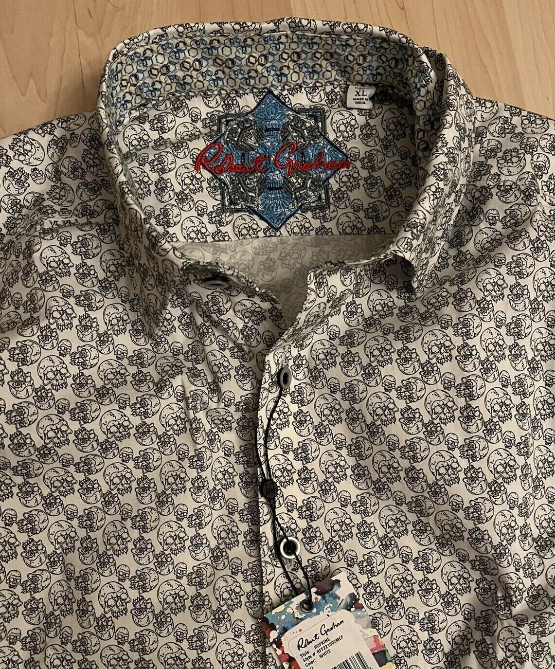 Robert Graham hand painted Skull drivers size 10.5 Robert Graham Skull Shoes | eBay main image 3
