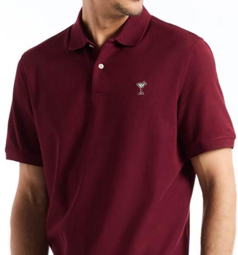 ROBERT GRAHAM Velvet Maroon Polo Embroidered Cocktail Size M Brand New w/ Tags image 1