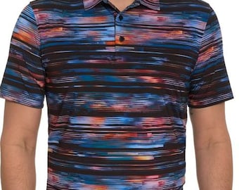 ROBERT GRAHAM Multicolor Black Abstract Polo Size XL Brand New w/ Tags