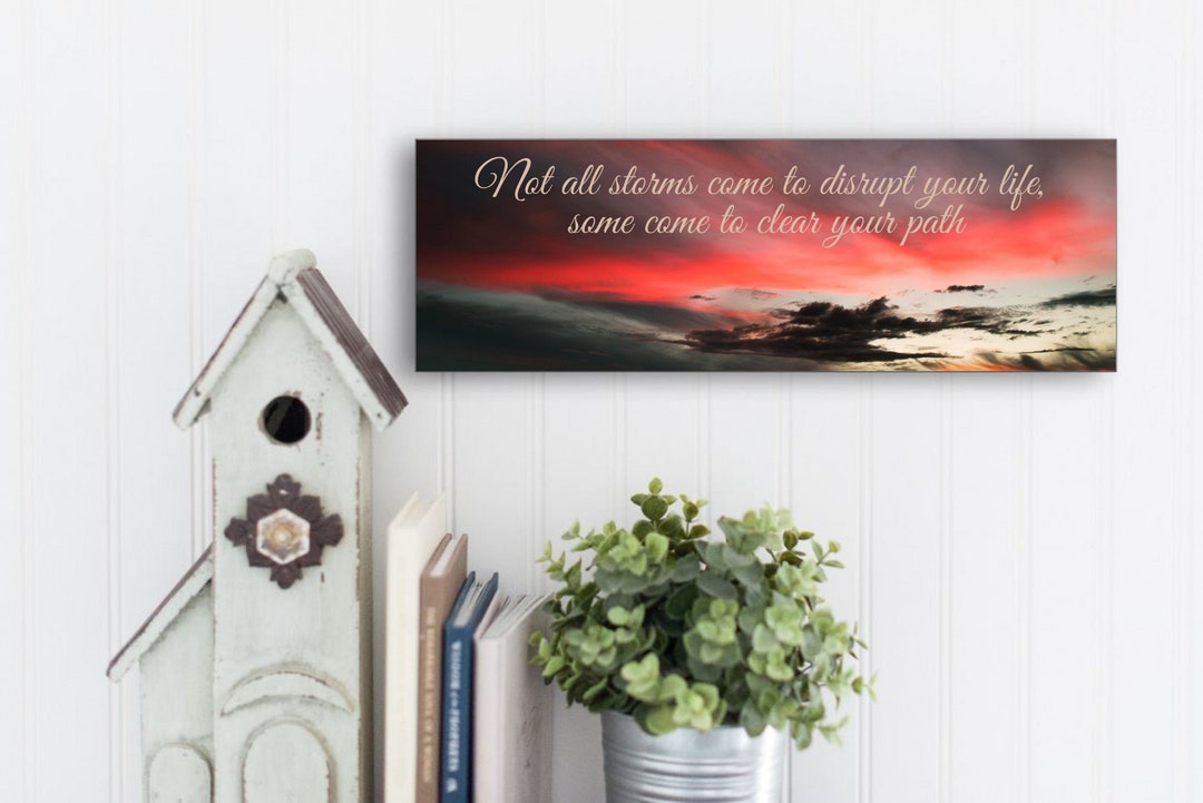 Wall Hanging Storms Will End Etsy