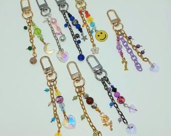 BTS Bangtan-Core Phone Clip Charms/Keychains/Bag Charms - BUNDLE of 8, 1 FREE