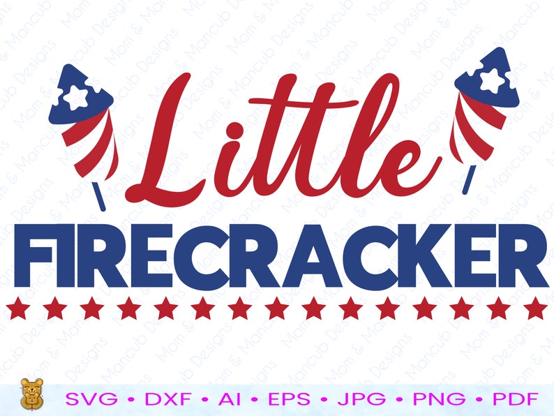 Little Firecracker SVG Digital Download Cut File for Crafters - Etsy