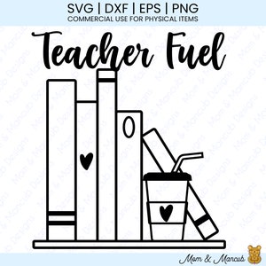 Leraar Brandstof SVG Digitale Download Cut File voor Crafters