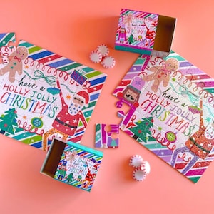 Personalized Christmas Puzzle Stooking Stuffer Personalized Puzzle for Kids Gift for Christmas Educational Toy Christmas Jigsaw Puzzle