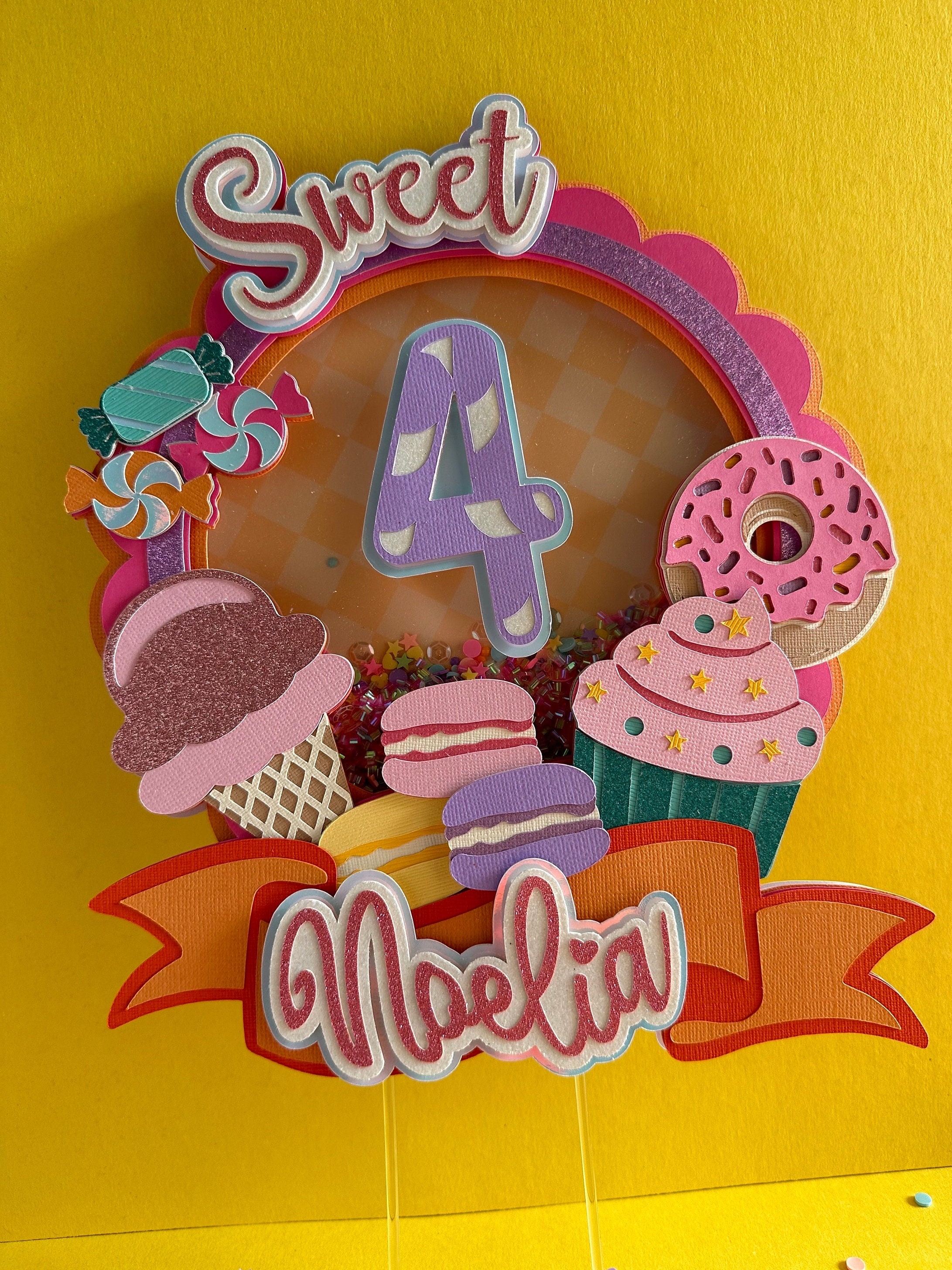 CandyLand Shaker Cake Topper