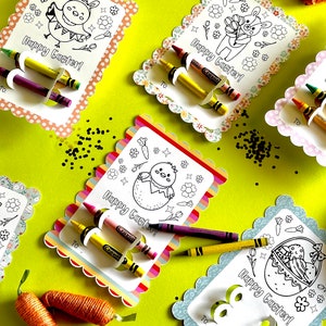 Paasfeestartikelen, Paaskleurkaarten, Feestdecoratie, Paasactiviteiten voor kinderen, Kleurkaarten, Paaspeuteractiviteiten