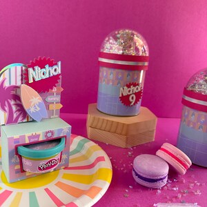 Barbie Play-doh Box 6pack, Play-doh Box, Party Decor, Party Favor Box