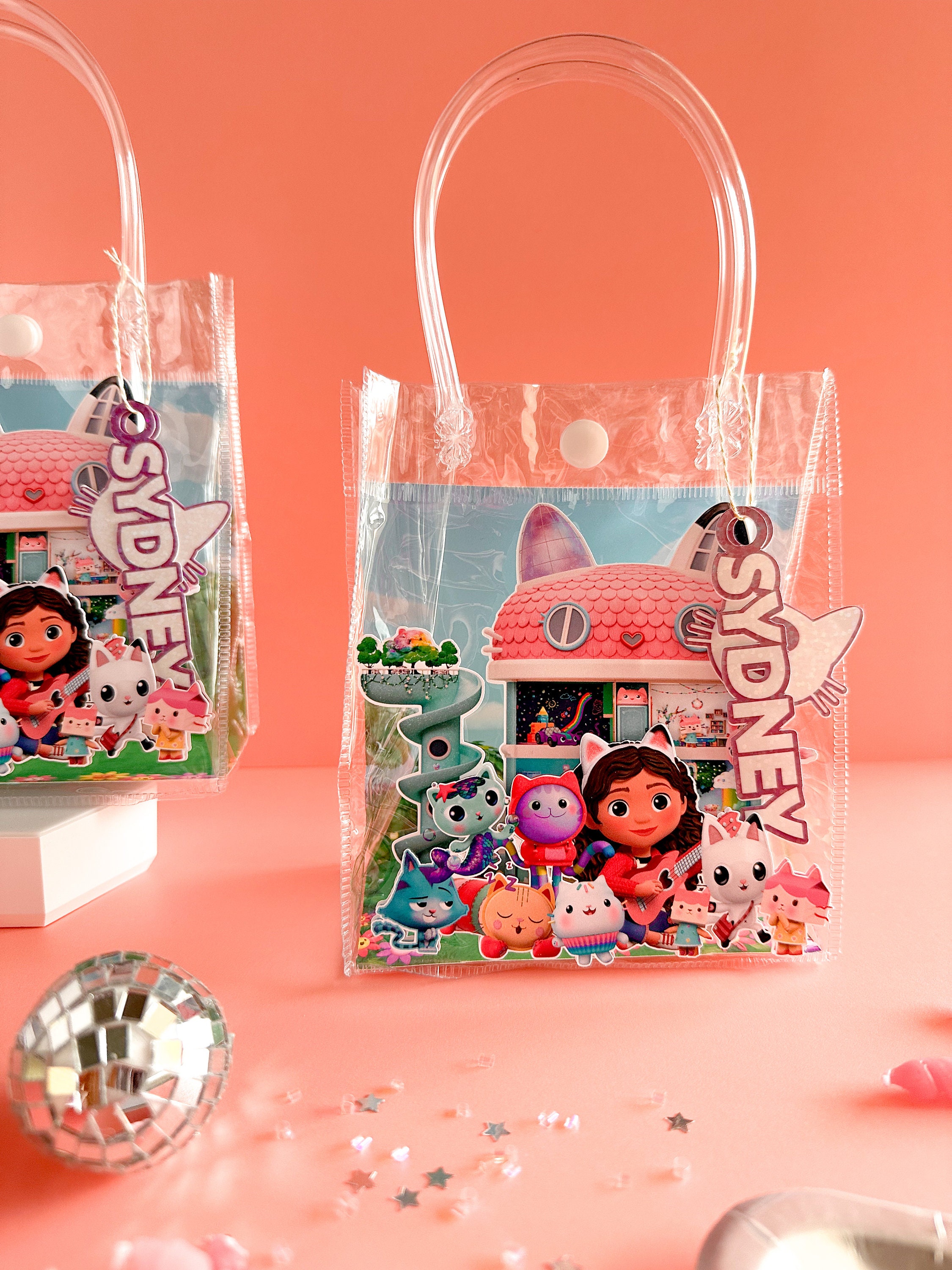 Personalized Gabby's Dollhouse Party Favor Bag: 3D Decoration - Etsy