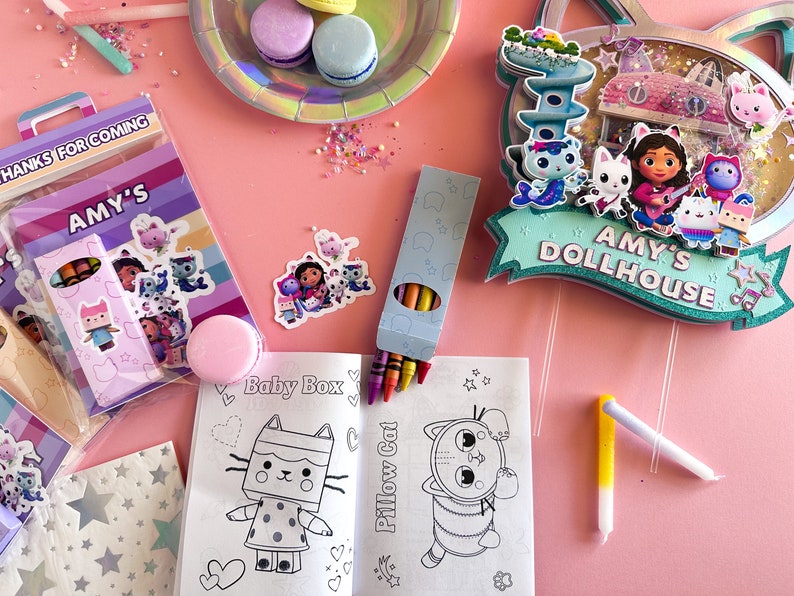 Gabbys Dollhouse Coloring Book, Gabby Coloring Pages, Gabby Birthday