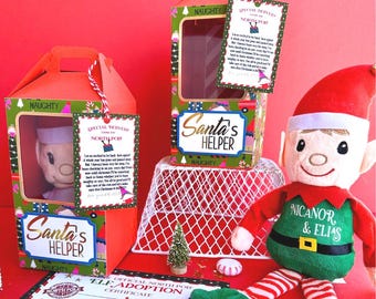 Personalized Plush Elf Christmas Gift: Santa's Helper Kit