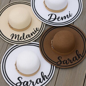 Bachelorette sun hats, Bridesmaid hats, Personalized hats, Bachelorette favors, Bridal shower hats, Customized hats for bridesmaid - chain