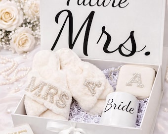 Bridal Gift Box for Bride – Luxury Bride To Be Gift – Future Mrs Bridal Box – Bachelorette Gift Box – Wedding Morning Gift Set