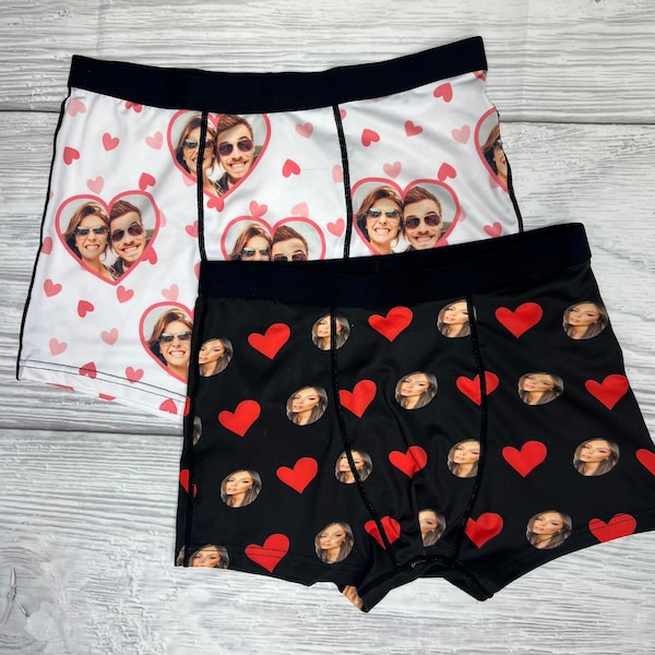 Custom boxers with face, Custom Face Boxer Briefs, Valentines Day Gift, Underwear With Face, Bachelorette gift, Groomsmen gift, Groom gift